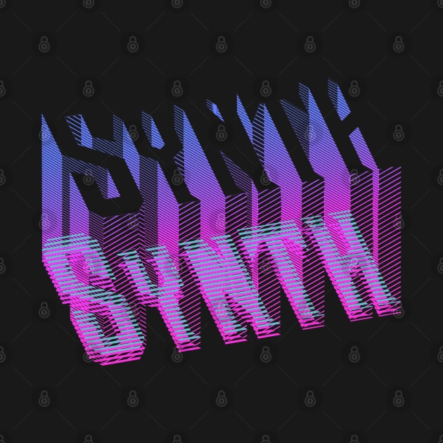 Synth retro vaporwave aesthetic by Mewzeek_T