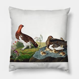 Willow Grouse, or Large Ptarmigan from Birds of America (1827) Pillow