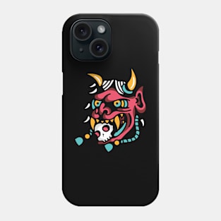 Hannya mask skull Phone Case