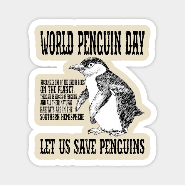 let us save penguins Magnet by ANNATEES