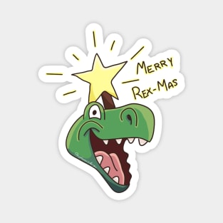 Merry Rex-mas Magnet