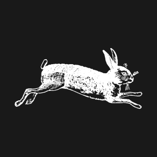 British Holiday Rabbit - white T-Shirt