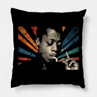 sketc vintage James Baldwin #3 Pillow