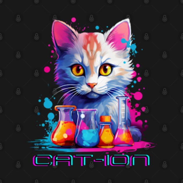 Chemist cat wpap, cation, chemistry, laboratory, kitty in lab by Pattyld