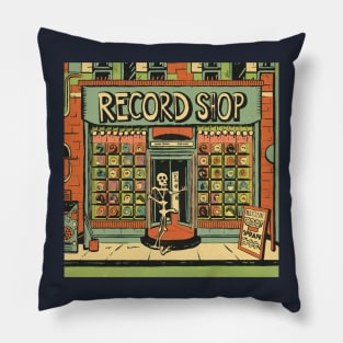 Record shop Pillow