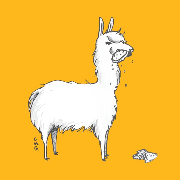 the llama ate my sandwich by CaraGiannone