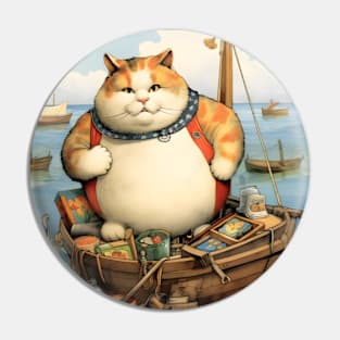 Cats at Sea: Fat Cats little boats Pin