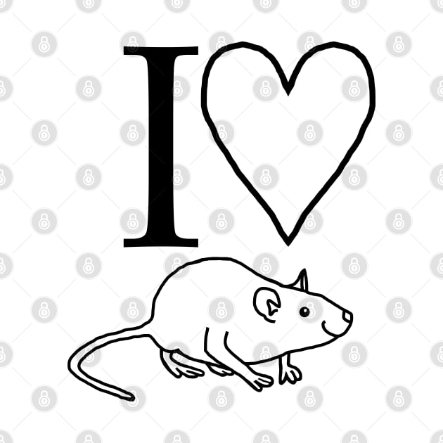 I Love My Rat by ellenhenryart