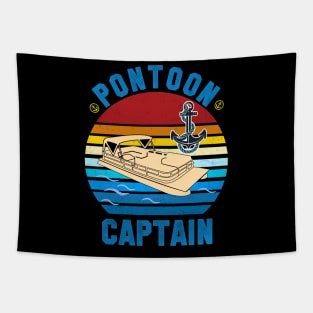 pontoon captain retro vintage gift Tapestry
