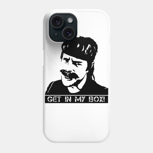 SNAKE "GET IN MY BOX" White Tee Phone Case by Beat Down Boogie