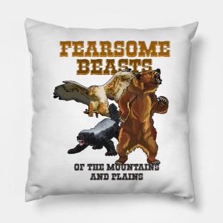Almost Heroes - Fearsome Beasts of the Mountains and Plains Pillow