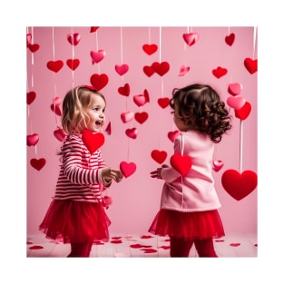 Toddlers celebrating Valentines day T-Shirt