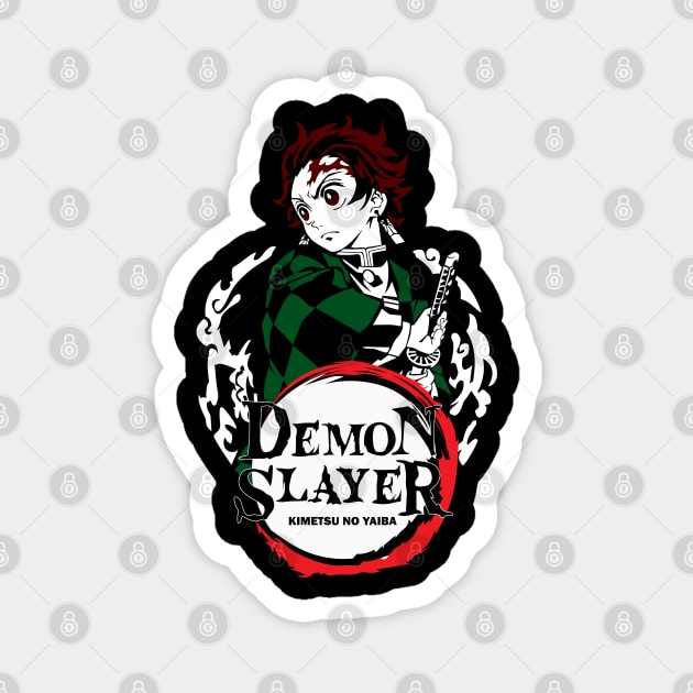 Tanjiro Kamado Art - Demon Slayer Magnet by Otaku Vibes