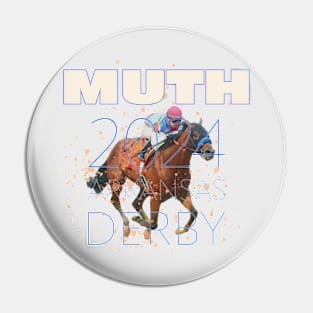 Muth 2024 Arkansas Derby Champion horse racing design Pin