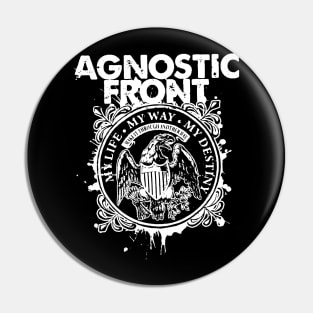 AGNOSTIC FRONT BAND Pin