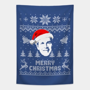 George Bush Merry Christmas Tapestry