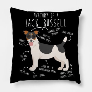 Jack Russell Terrier Dog Anatomy Pillow