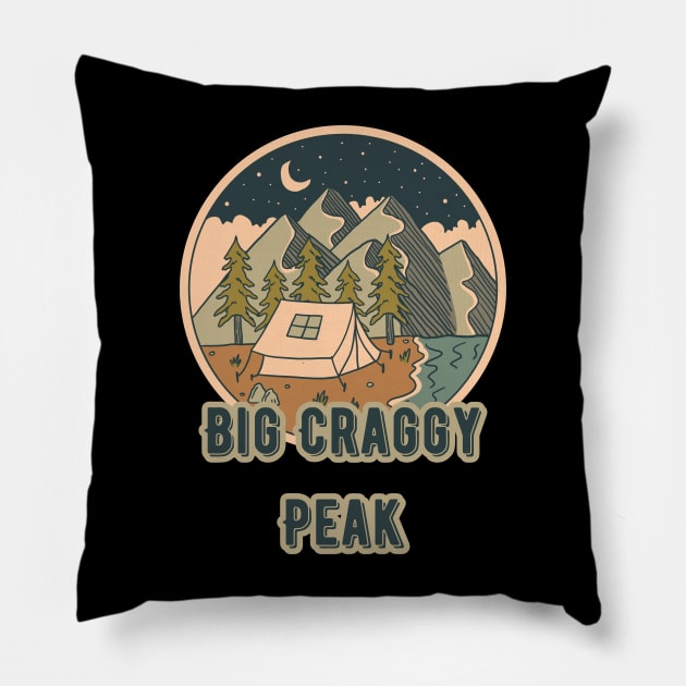 Big Craggy Peak Pillow by Canada Cities