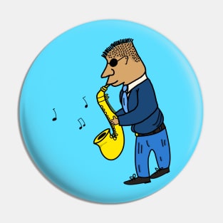 playing the saxophone Pin