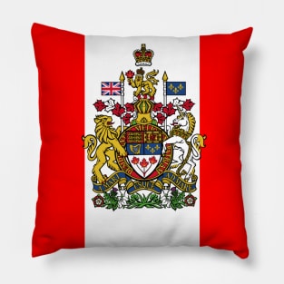 Canadian coat of arms flag Pillow