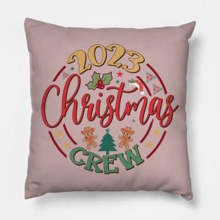 2023 Christmas Crew Family Matching Pillow