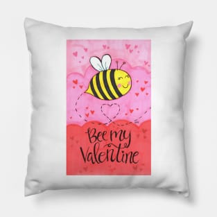 Bee My Valentine Pillow