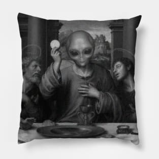 Alien Jesus Pillow
