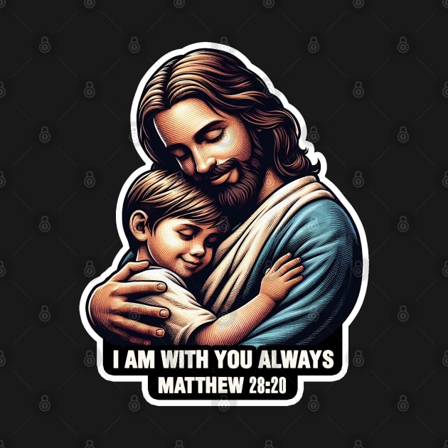 Matthew 28:20 I Am With You Always by Plushism