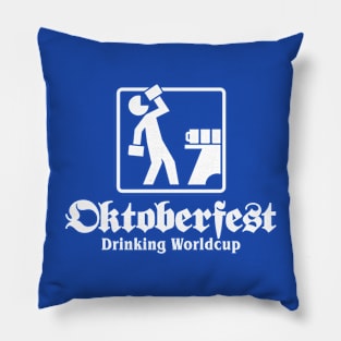 Oktoberfest - Drinking Worldcup (white) Pillow