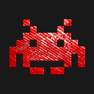 Code-Invader (Red) T-Shirt