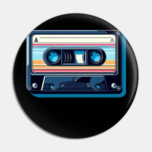 retro cassette tape Pin