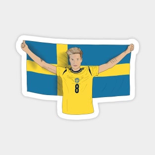 Lina Hurtig Sweden Womens Football Magnet