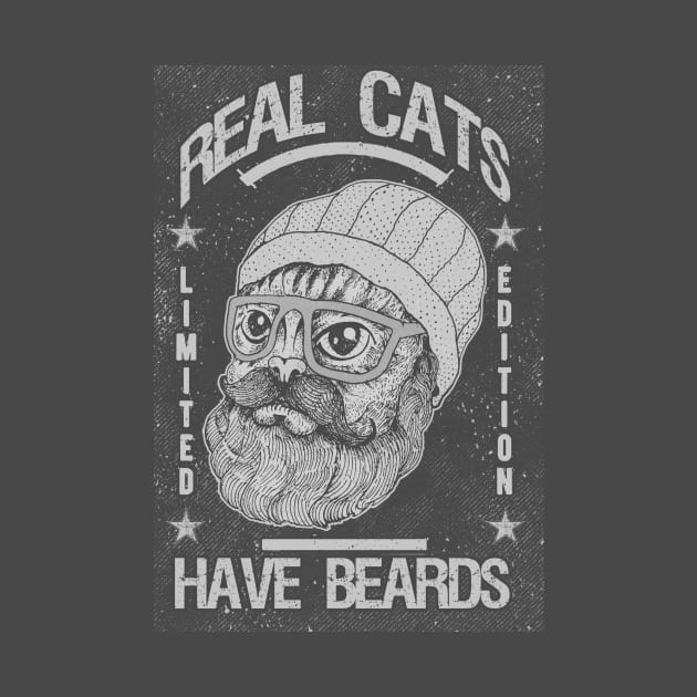 ALL CATS HAVE BEARD BW by miskel