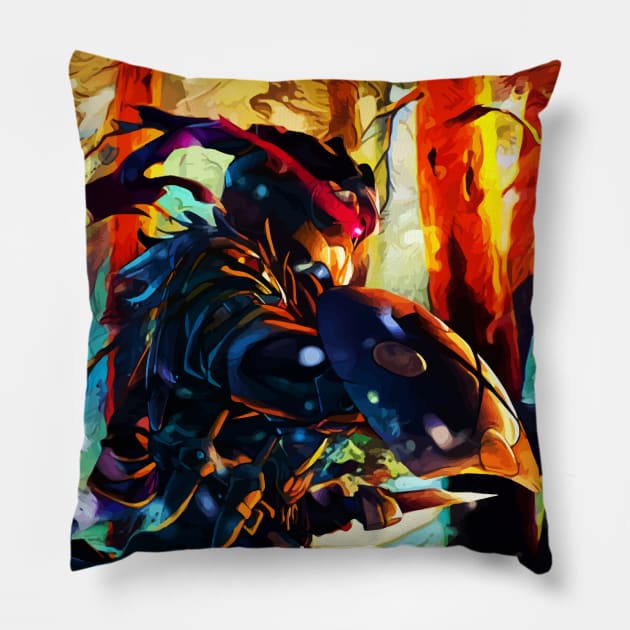 snow walk Pillow by hustlart