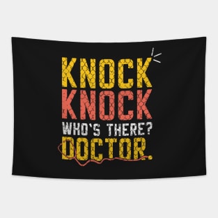 DOCTORS: Knock Knock Doctor Tapestry