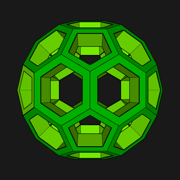 gmtrx lawal v2 skeletal truncated icosahedron by Seni Lawal