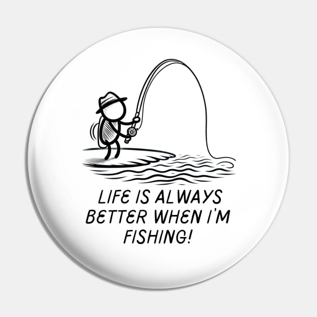 Fishing Shirt Fishing Gift for Dad Fishing Tshirt Fisherman Gift Men's Fishing Shirt Fishing Holiday Funny Fishing Shirt Fathers Day Gift Pin by HoosierDaddy