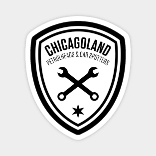 Chicagoland Petrolheads & Car Spotters - White Magnet