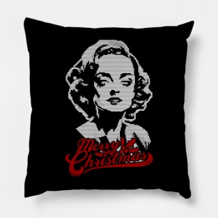 Christmas Bette Davis Pillow