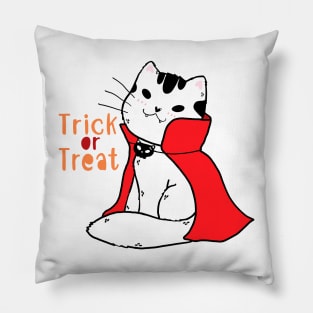 Cat Dracula halloween trick or treat Pillow