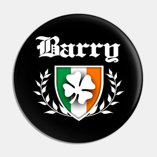 Barry Shamrock Crest Pin