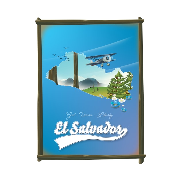 El Salvador travel map by nickemporium1