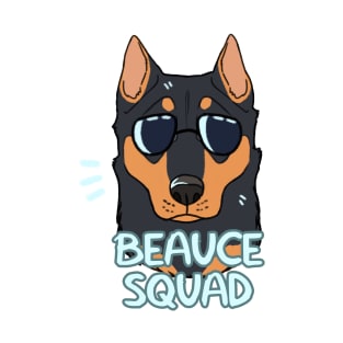 BEAUCERON SQUAD (black and tan cropped) T-Shirt