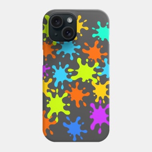 Paint Splatter Rainbow Colours Bright Phone Case