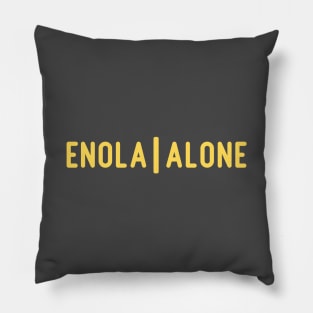 Enola Alone 2, mustard Pillow