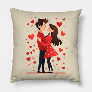 Valentine Romantic couple love birds Pillow