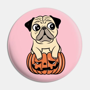 Pumpkin Pug Pin