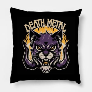 Death Metal Satanic Baphomet Cat Pillow