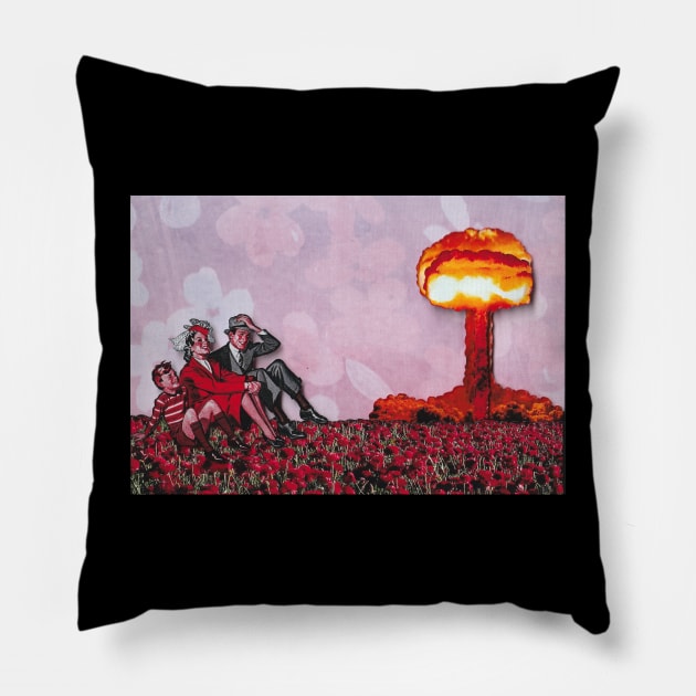 Nuclear Love No. 87 Pillow by HundredAcreWorks