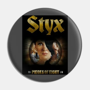 Styx - Pieces Of Eight Vintage Pin